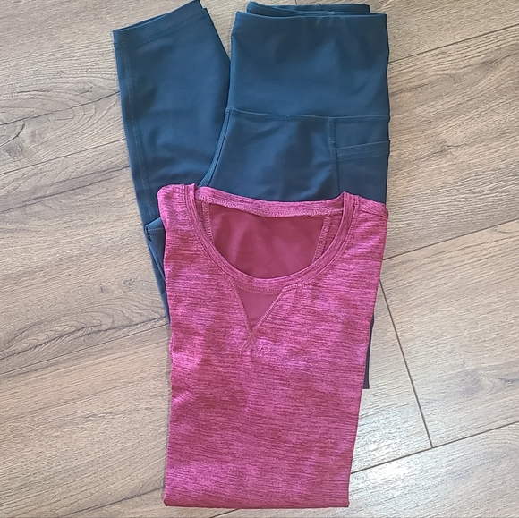 Activewear LOT OF 6- Barely/Gently Worn bottoms & tops- RBX, REFLEX, more- sz M - Picture 5 of 10